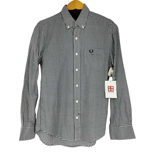 フレッドペリー FRED PERRY ワンポイント刺繍 ギンガムチェック柄 L/S BDシャツ メンズ  XS